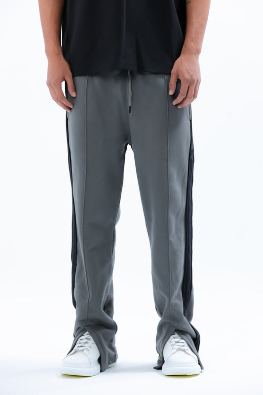 Charcoal Grey Dual-Tone Sweatpants