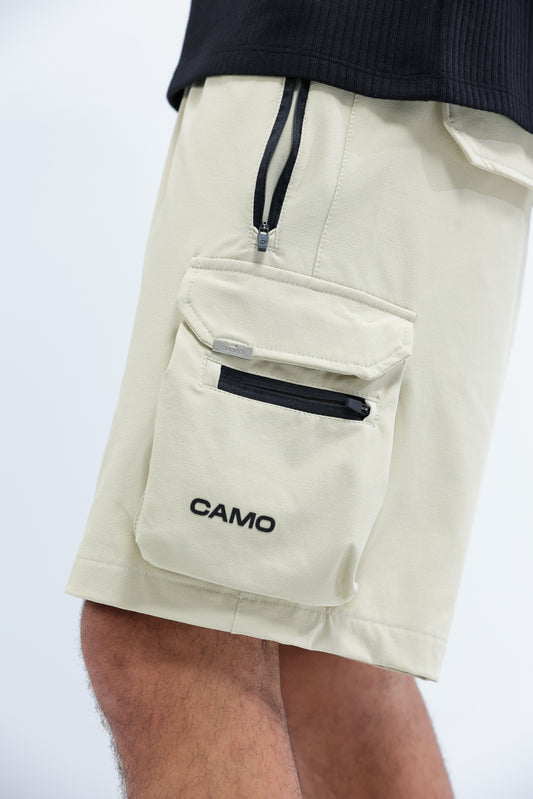 Stone Beige Camo Jet Pocket Short