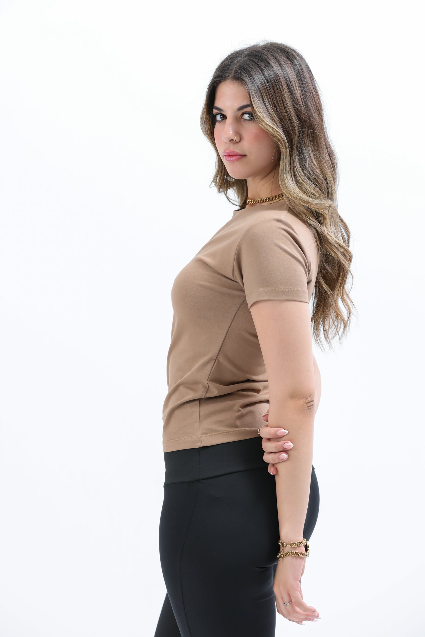 Beige Everywear Shortsleeved Top