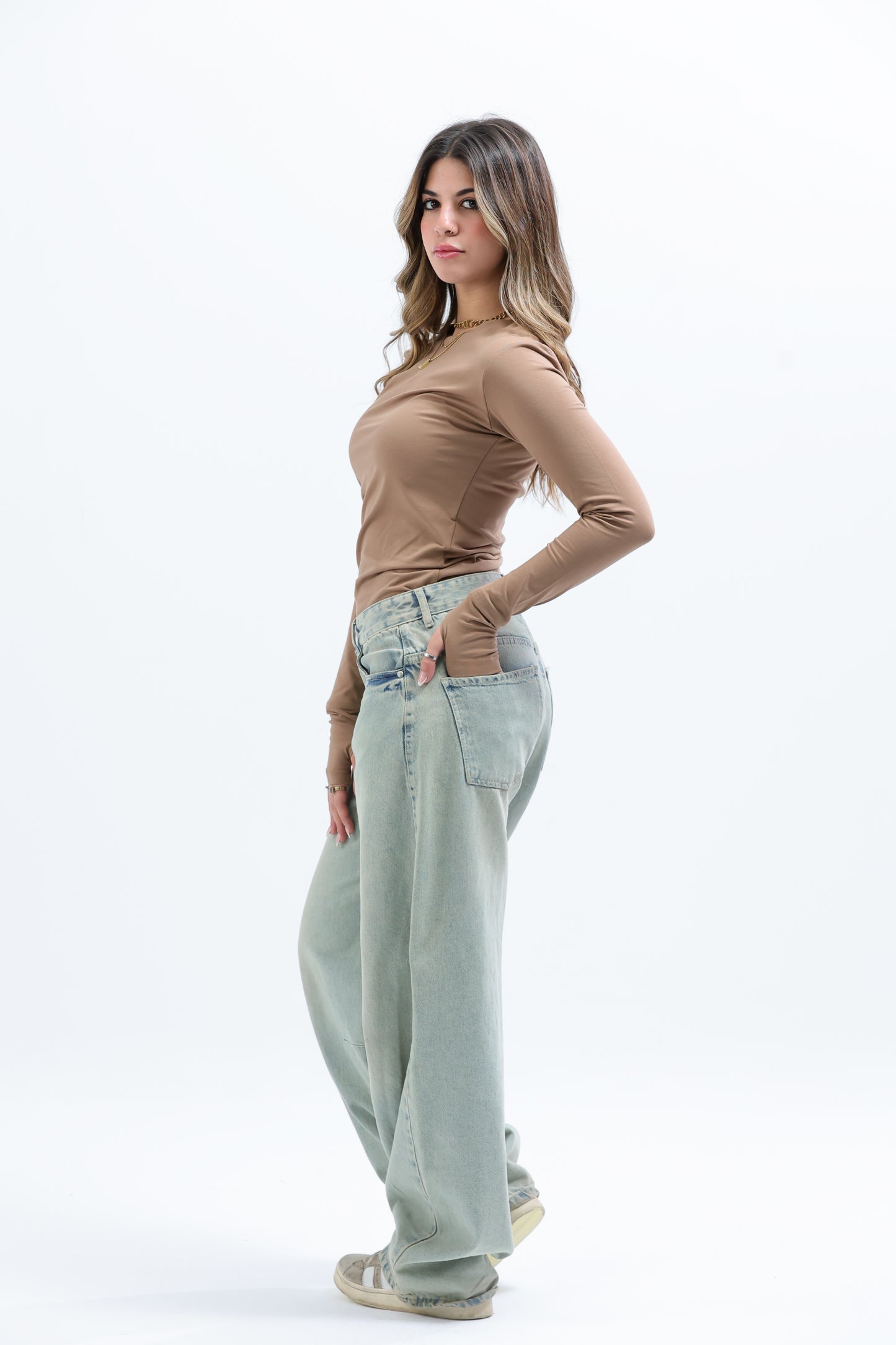Beige Everywear Longsleeved Top