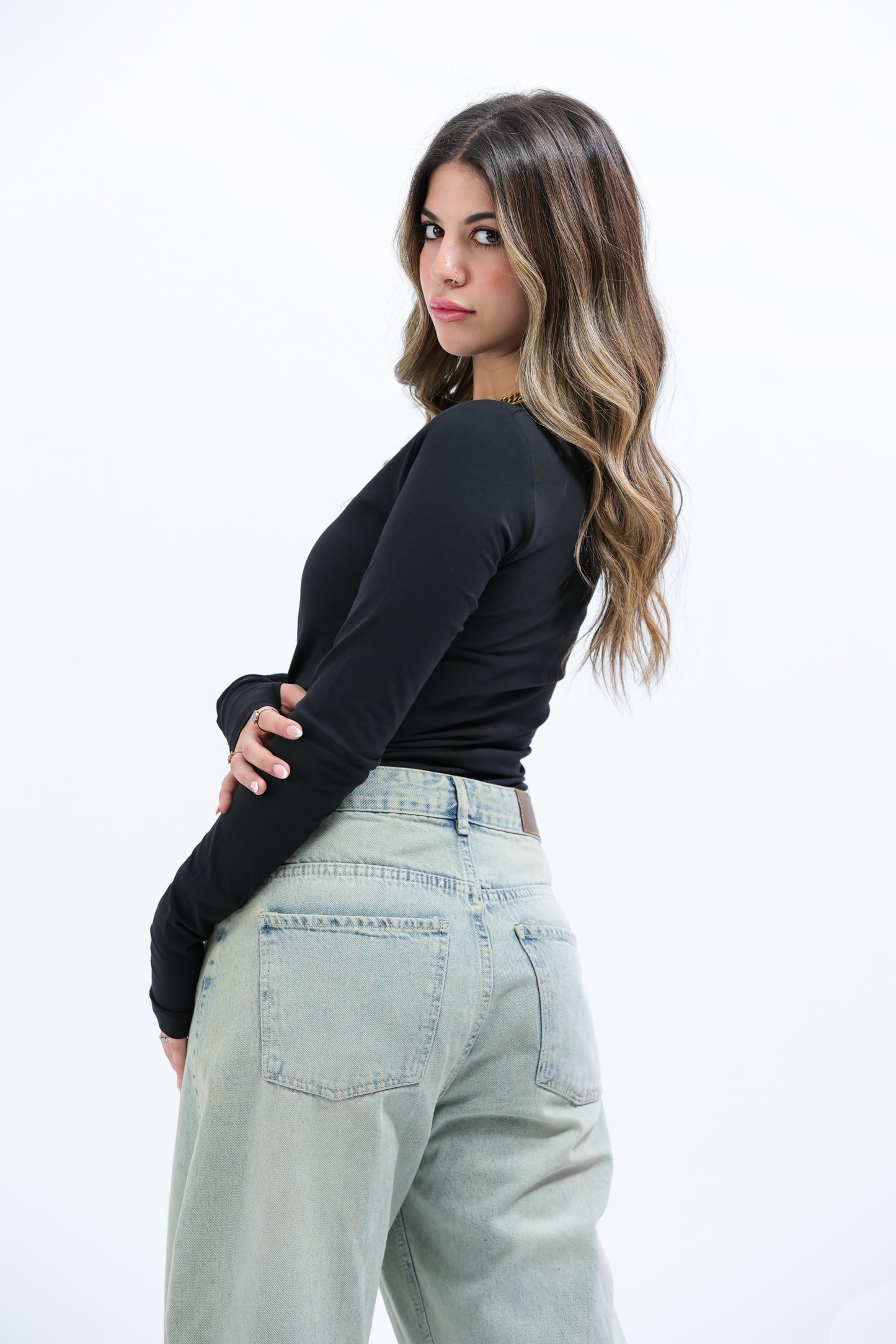 Black Everywear Longsleeved Top