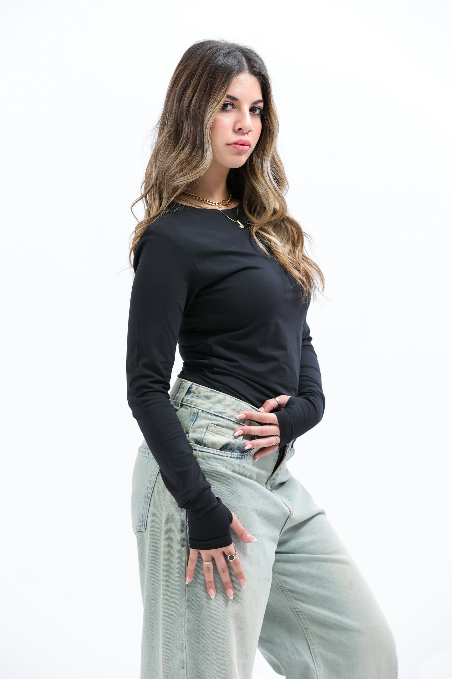 Black Everywear Longsleeved Top