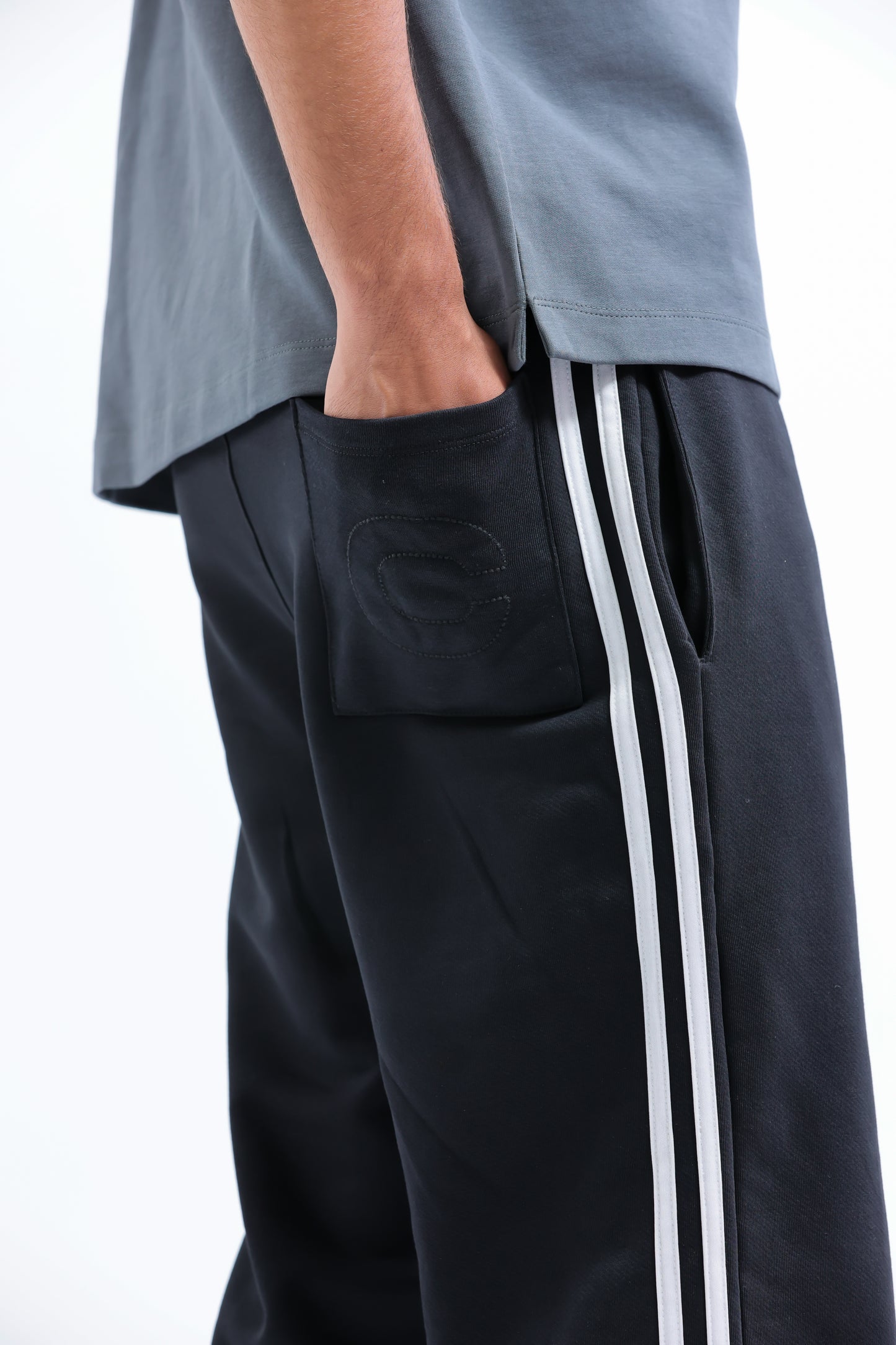 The Black Iconic C Track Pants