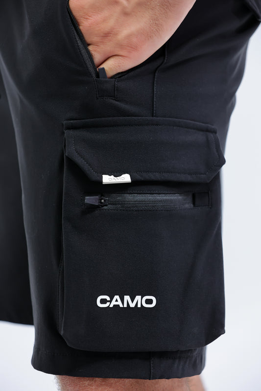 Black Camo Jet Pocket Short