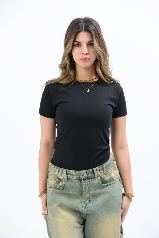 Black Everywear Shortsleeved Top