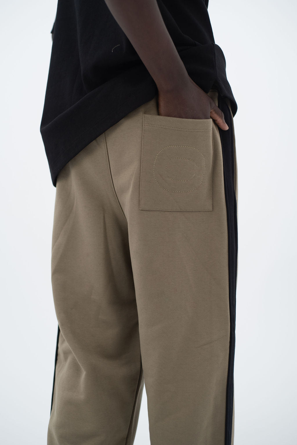 Latte Dual-Tone Sweatpants