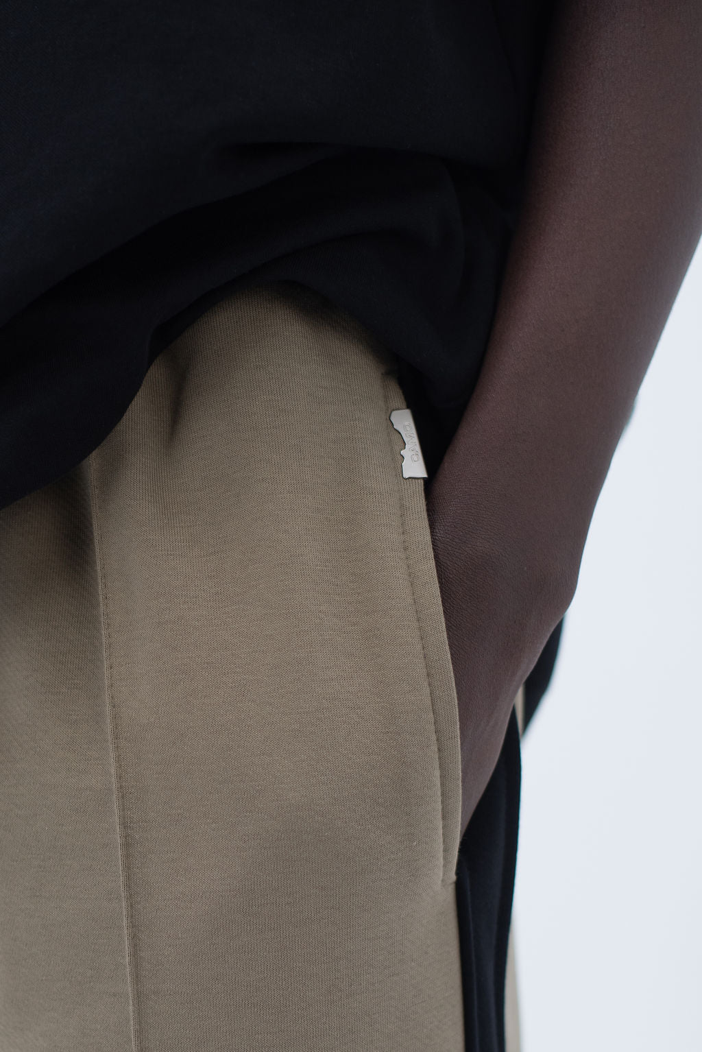 Latte Dual-Tone Sweatpants