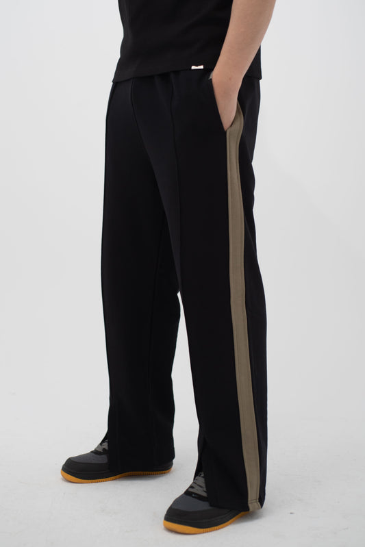 Black Dual-Tone Sweatpants