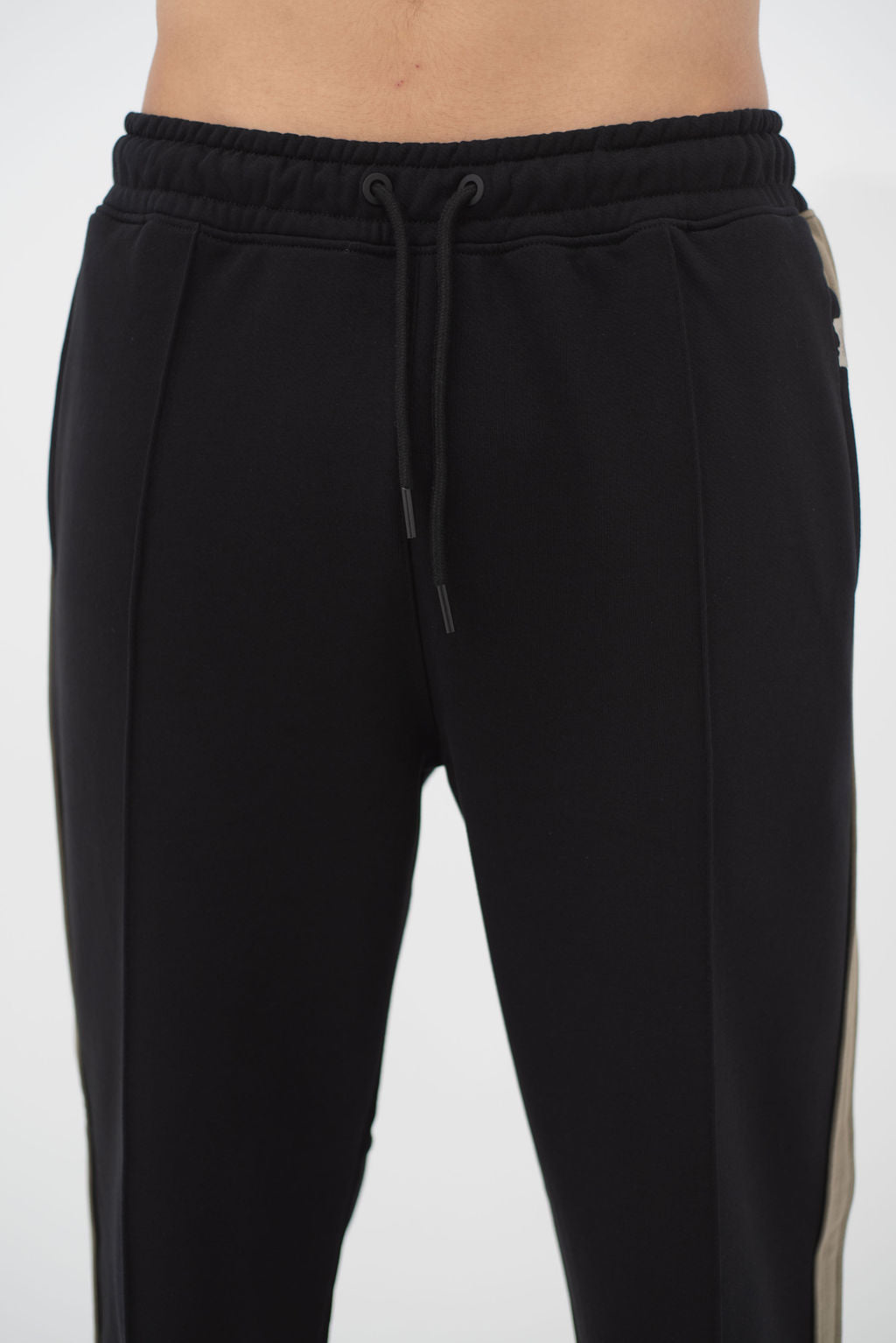 Black Dual-Tone Sweatpants