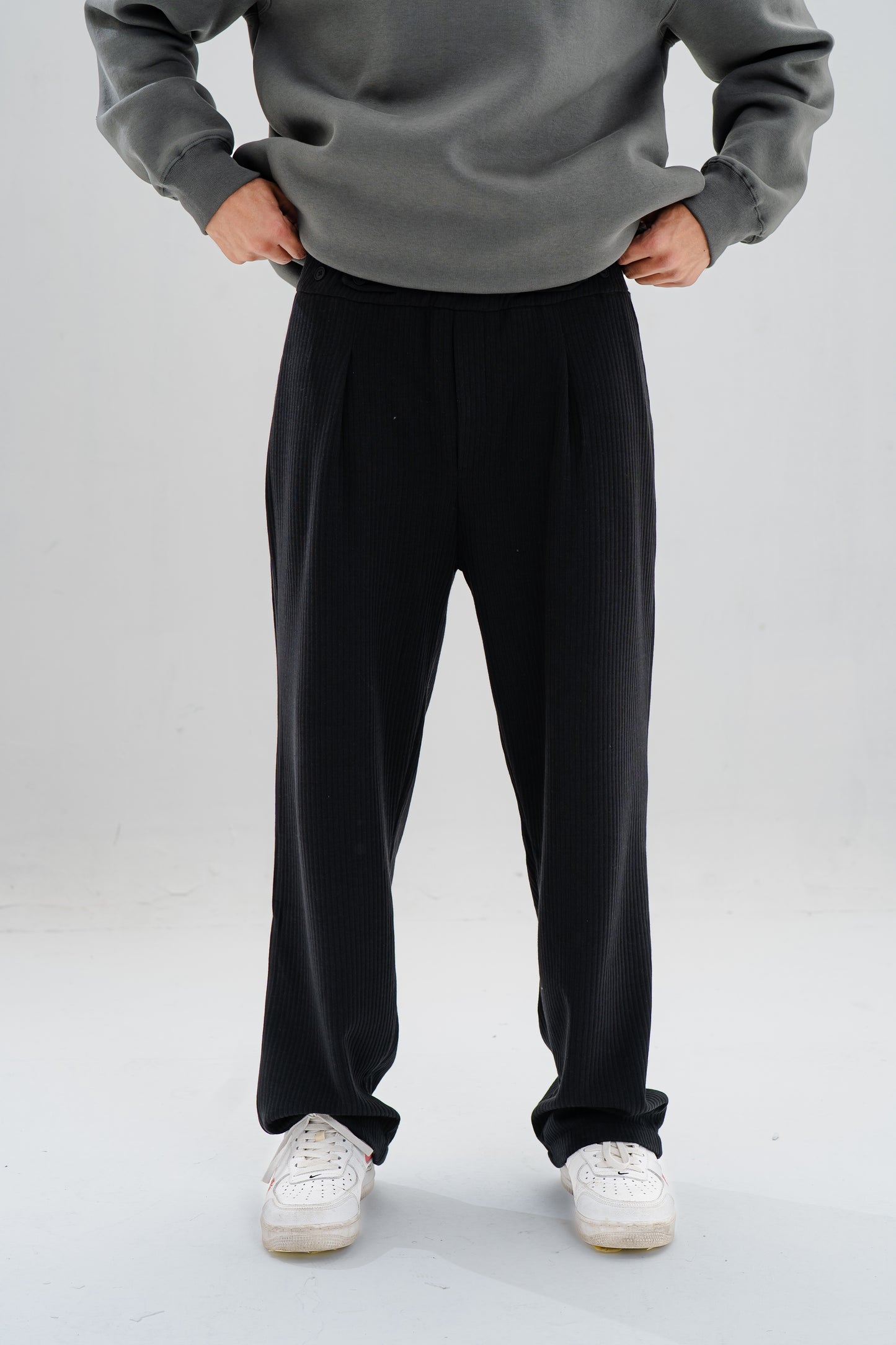 Black Off Duty Knit Pants