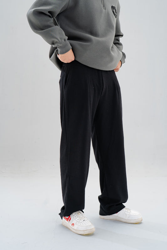 Black Off Duty Knit Pants