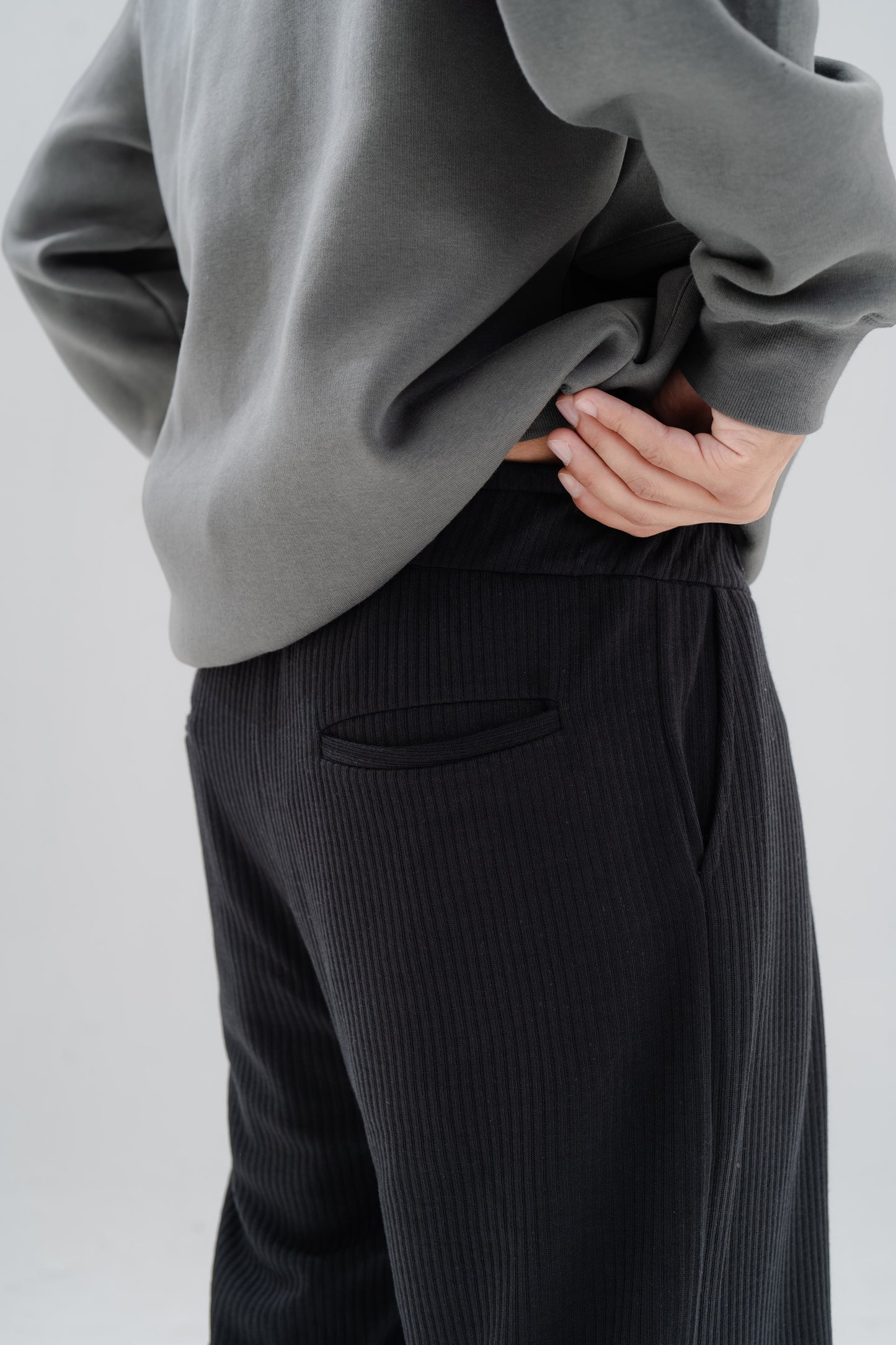 Black Off Duty Knit Pants