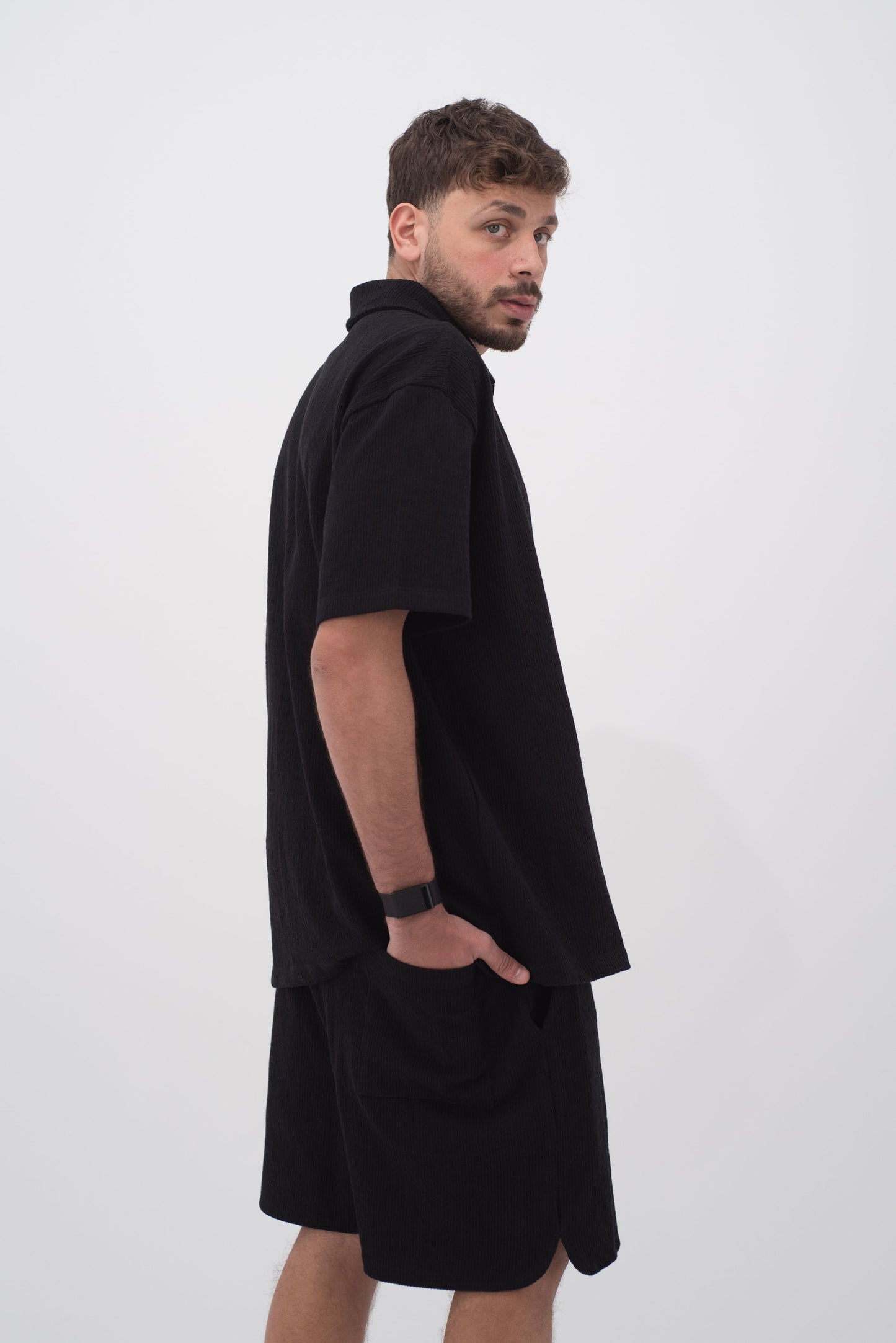 Black Co-Ord Polo Set