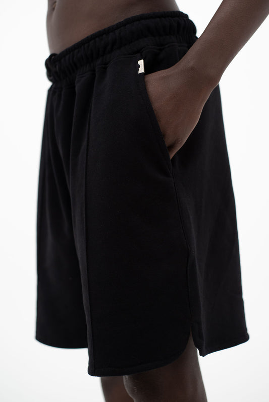Black Laid-Back Shorts