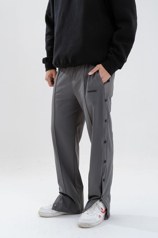Grey Full Side Clippers Pants