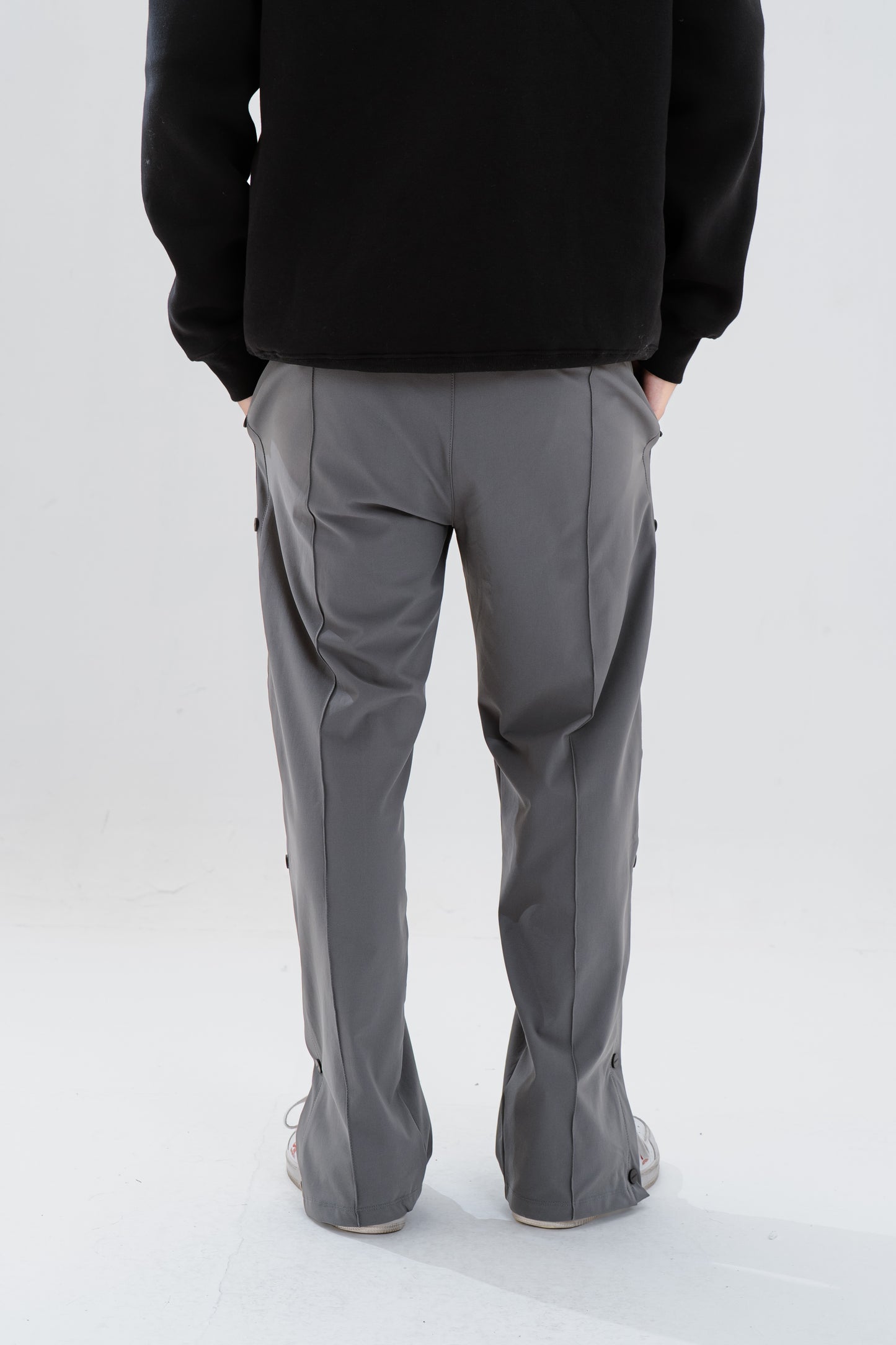 Grey Full Side Clippers Pants