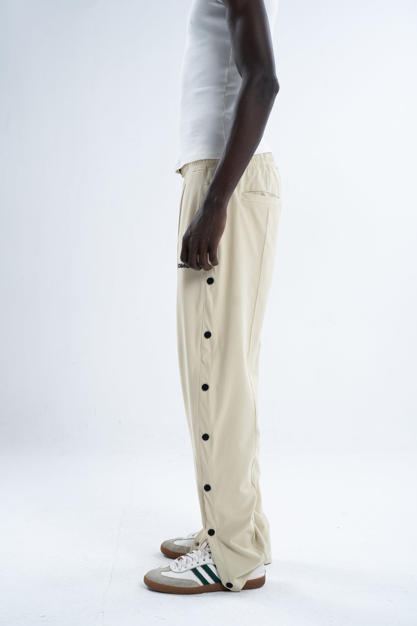 Light Beige Full Side Clippers Pants