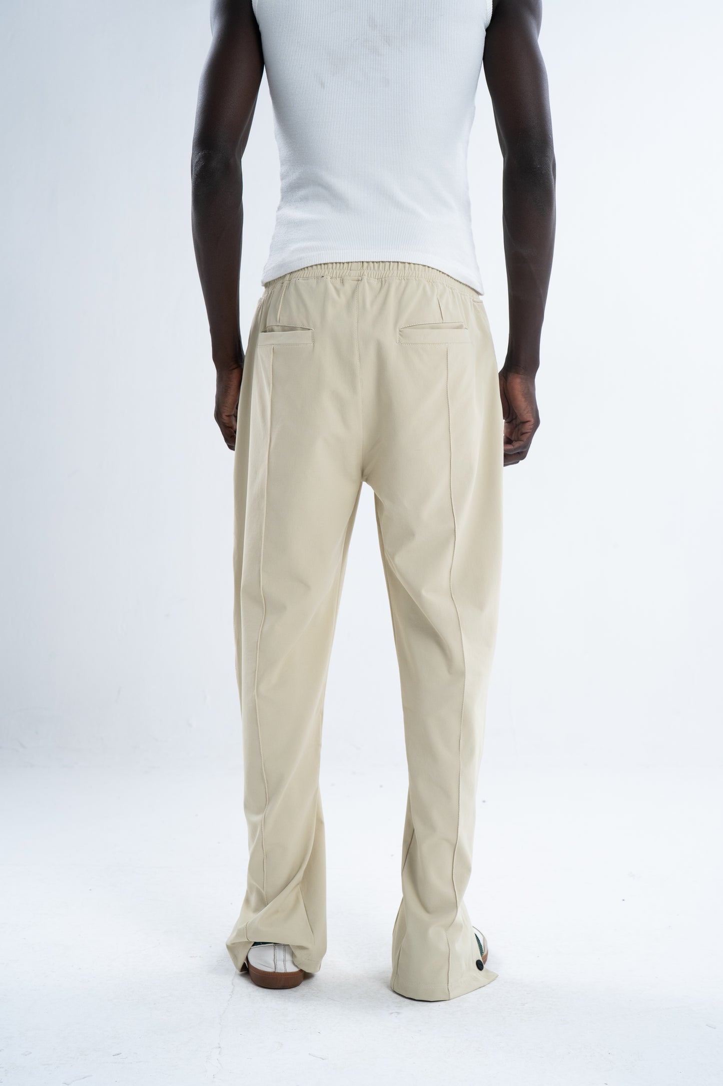 Light Beige Full Side Clippers Pants