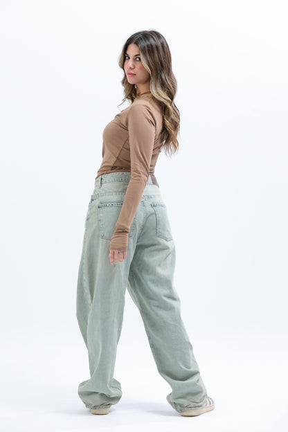 Beige Everywear Longsleeved Top