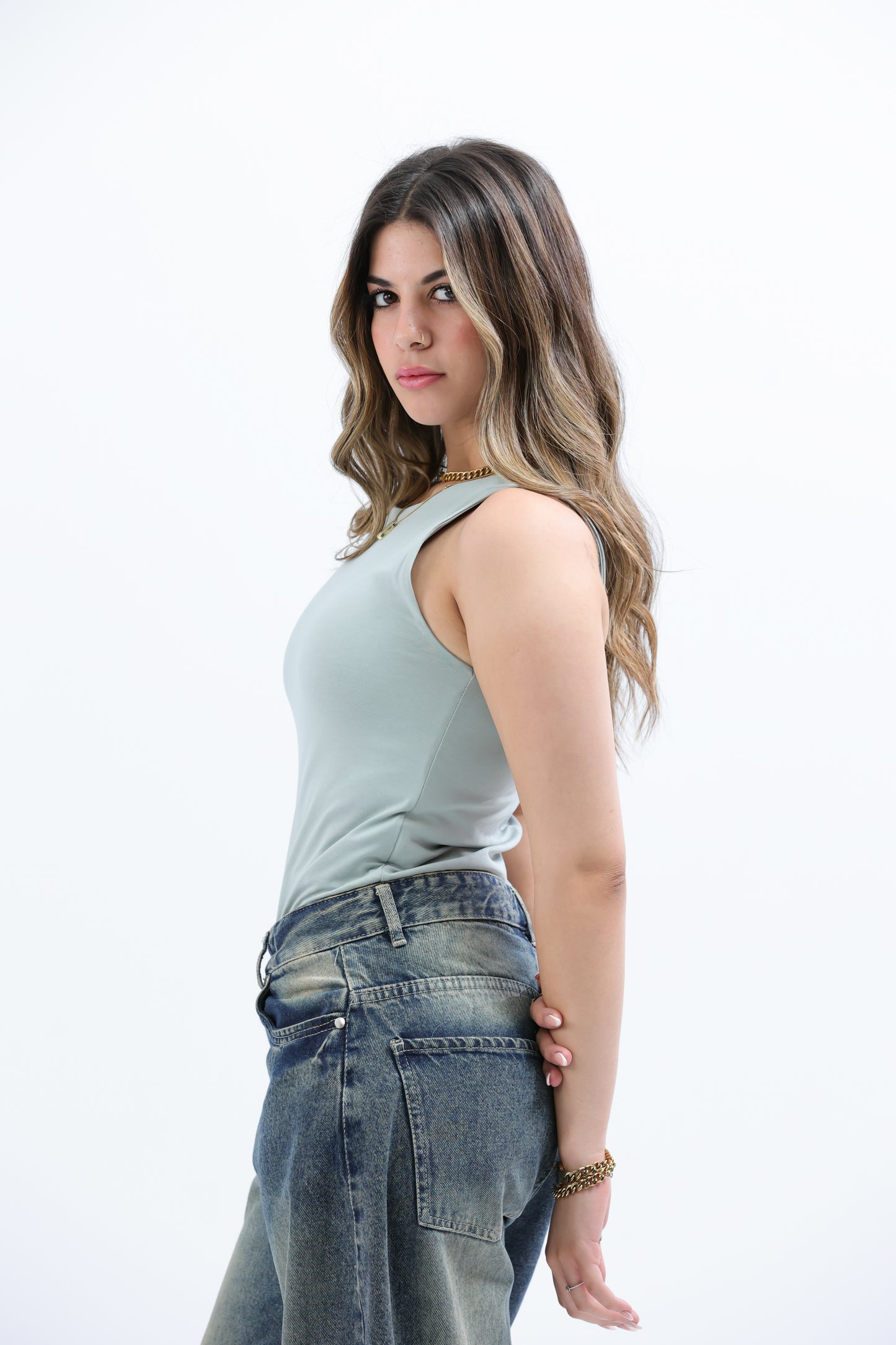 Mint Everywear Sleeveless Body Suit