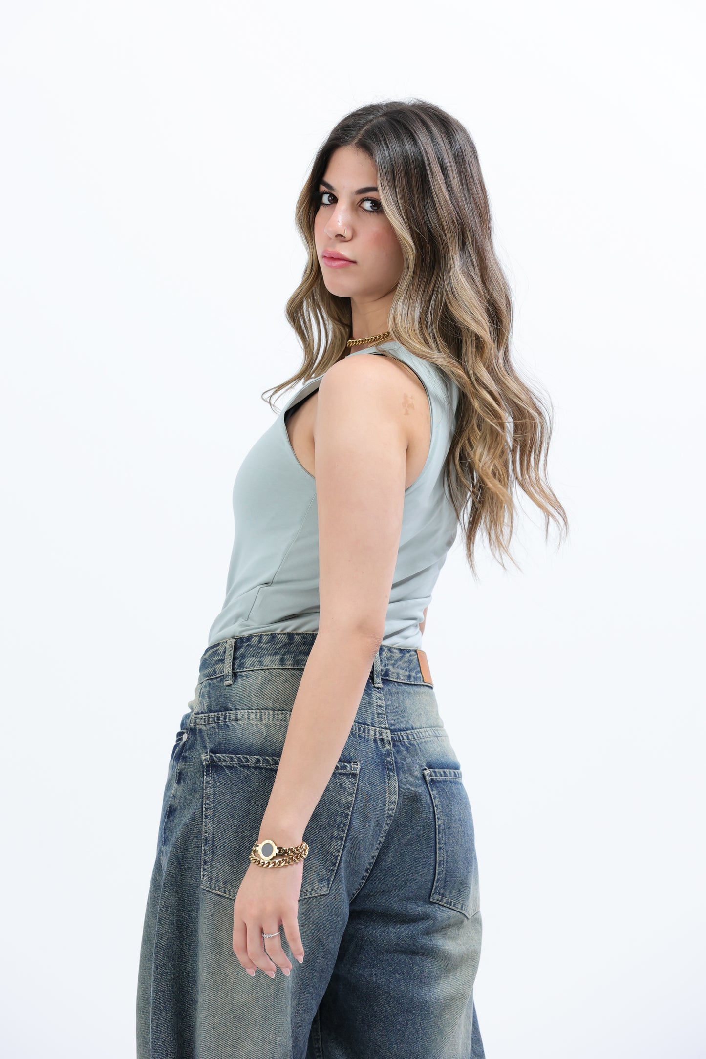 Mint Everywear Sleeveless Body Suit