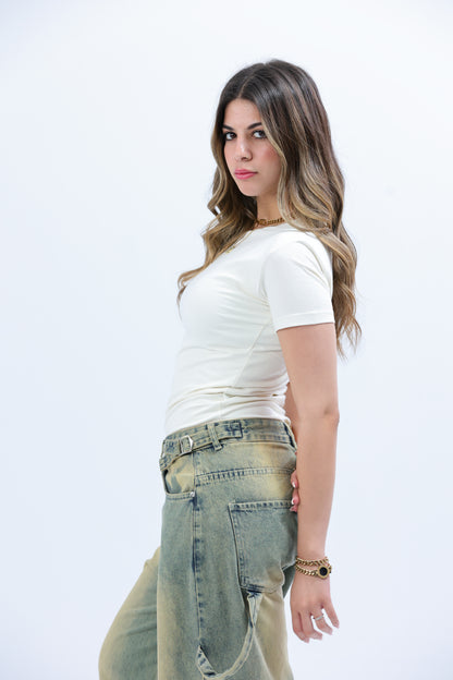 White Everywear Shortsleeved Top
