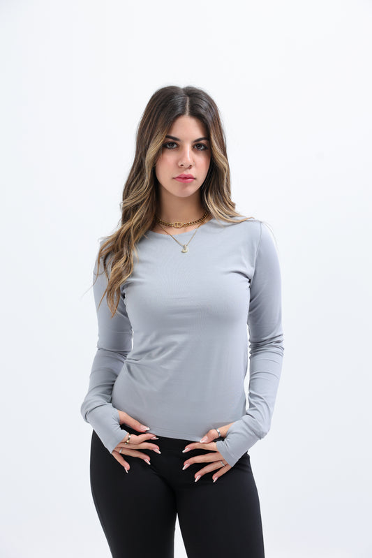 Grey Everywear Longsleeved Top