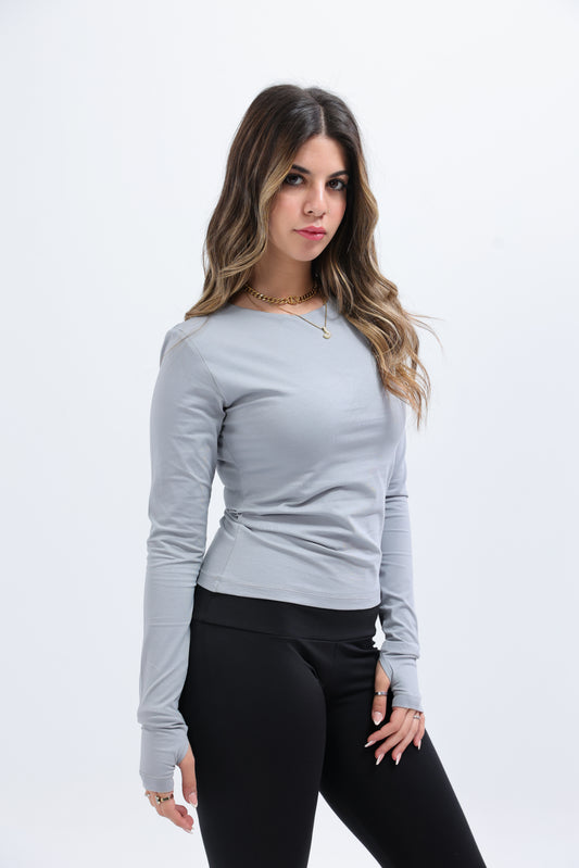 Grey Everywear Longsleeved Top
