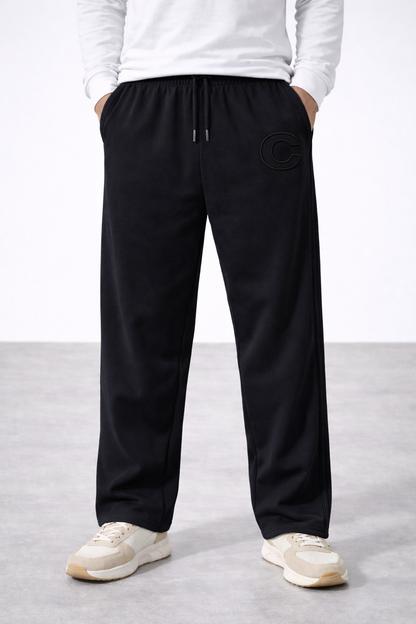 Black Iconic C Track Pants