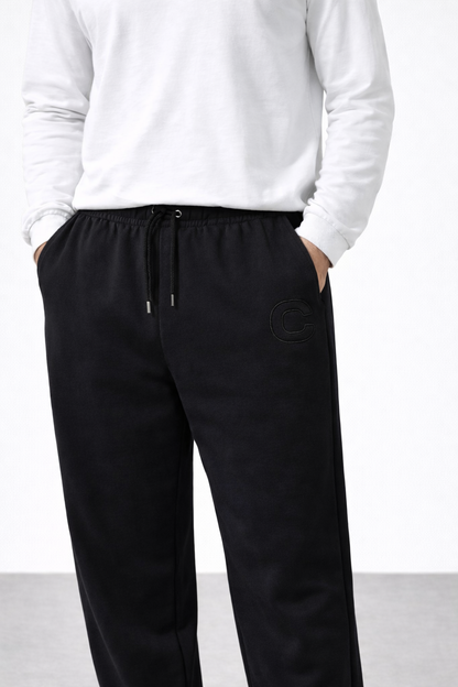Black Iconic C Track Pants
