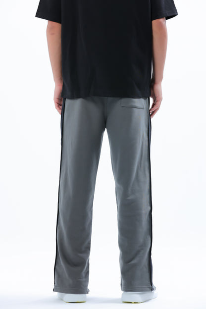 Charcoal Grey Dual-Tone Sweatpants