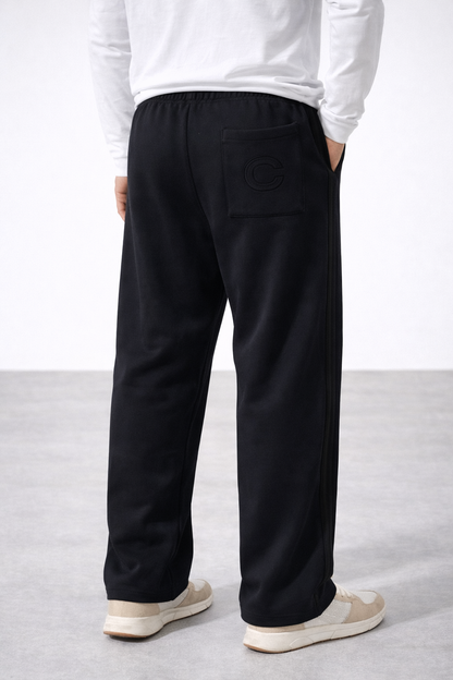 Black Iconic C Track Pants
