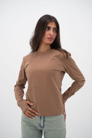Beige Everywear Longsleeved Top