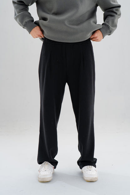 Black Off Duty Knit Pants