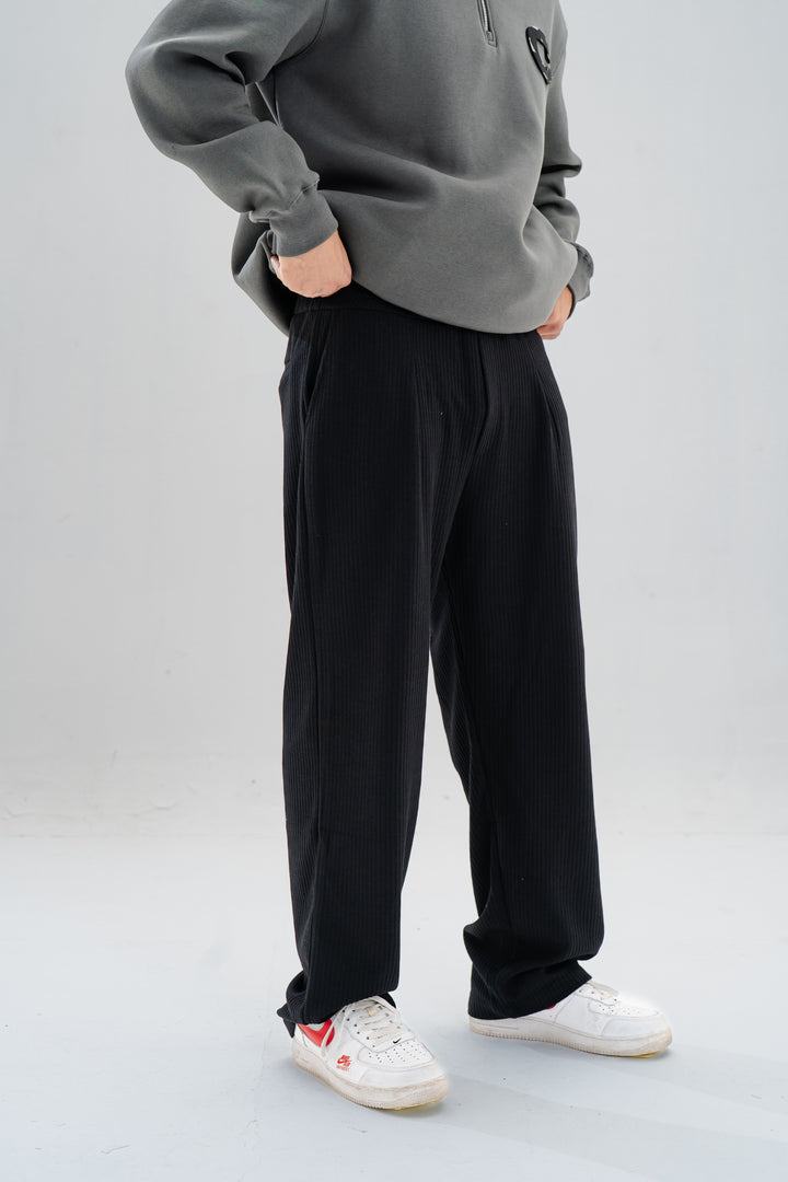 Black Off Duty Knit Pants