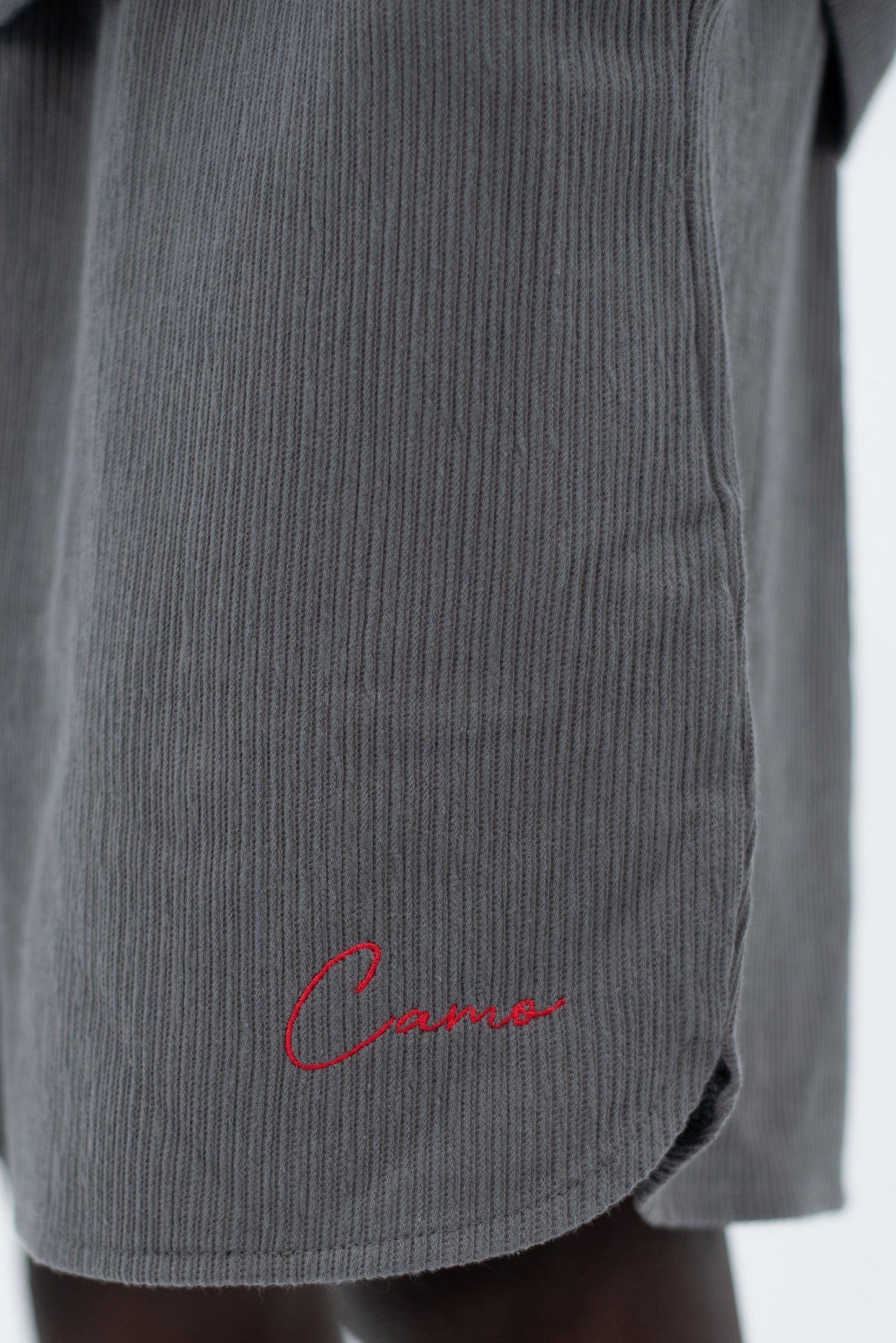 Charcoal Grey Co-Ord Polo Set