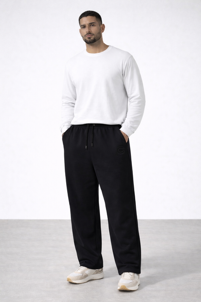 Black Iconic C Track Pants