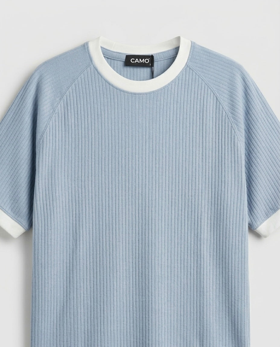 Knitted Ringer T-Shirt