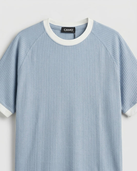 Knitted Ringer T-Shirt