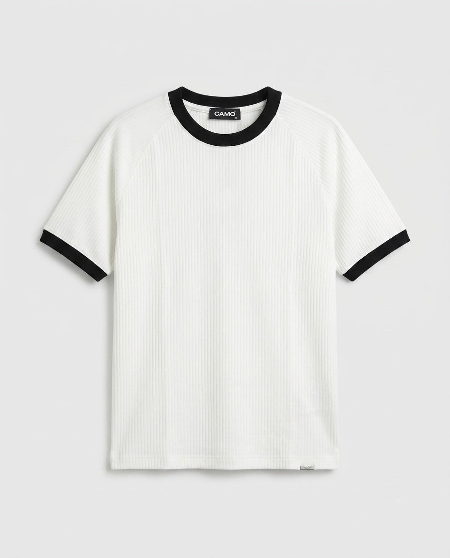 Knitted Ringer T-Shirt