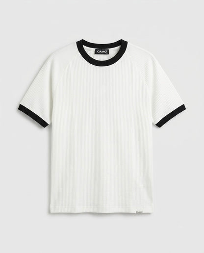 Knitted Ringer T-Shirt