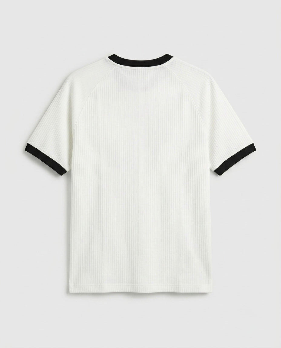 Knitted Ringer T-Shirt