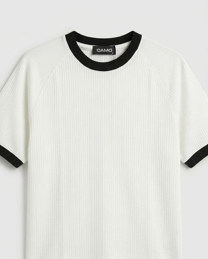 Knitted Ringer T-Shirt