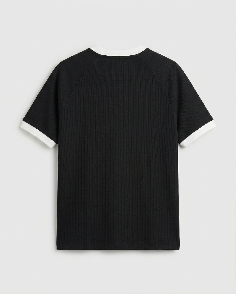 Knitted Ringer T-Shirt