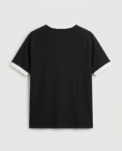 Knitted Ringer T-Shirt