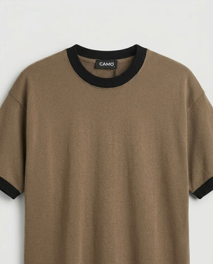 Knitted Ringer T-Shirt