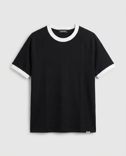 Knitted Ringer T-Shirt