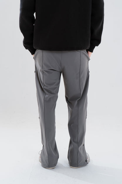 Grey Full Side Clippers Pants