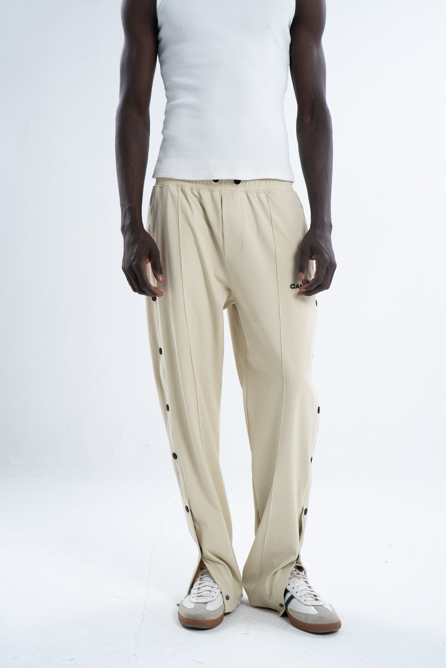 Light Beige Full Side Clippers Pants