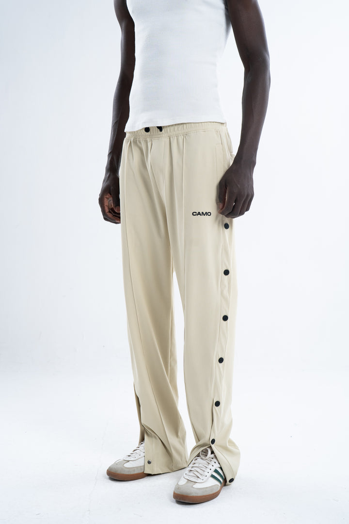 Light Beige Full Side Clippers Pants